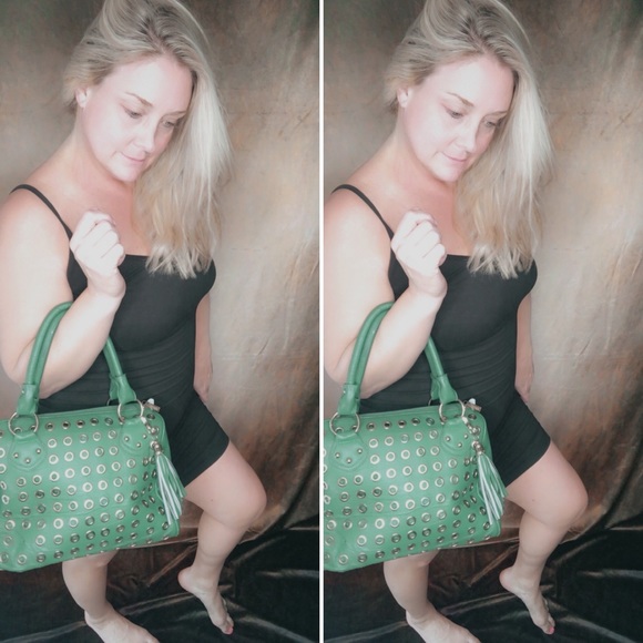 Moshion Green and Silver Bag - Picture 13 of 13